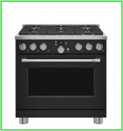 Café 36 Freestanding Dual Fuel True Convection Range Matte Black