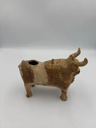 Peruvian Bull Vessel - 7X3X5