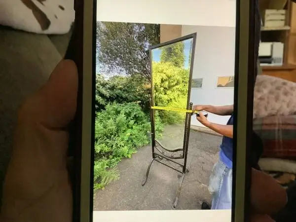 Beautiful Metal Full Length Free Standing Mirror