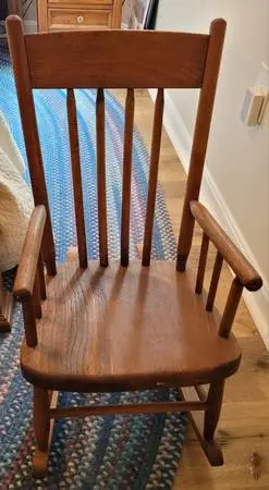 Vintage Child Wood Rocking Chair