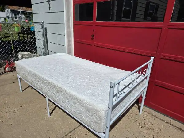 Twin bed and frame