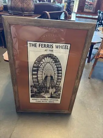 The Ferris Wheel, 1893 Framed Poster- 28.5X43.5