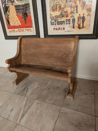ANTIQUE CHURCH PEW/BENCH