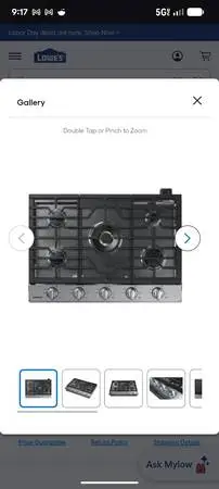 Samsung Premium Plus 5-Burner Gas Cooktop (Stainless Steel)