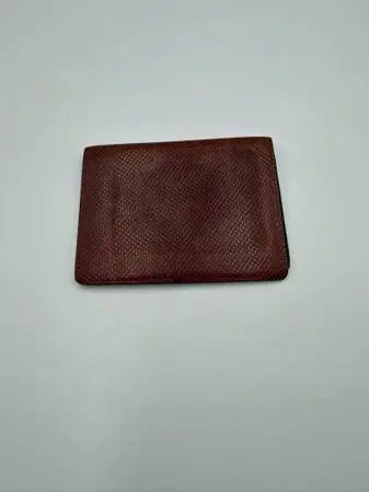 Vintage Bottega Veneta Burgundy Textured Leather Pocket Notebook Cover