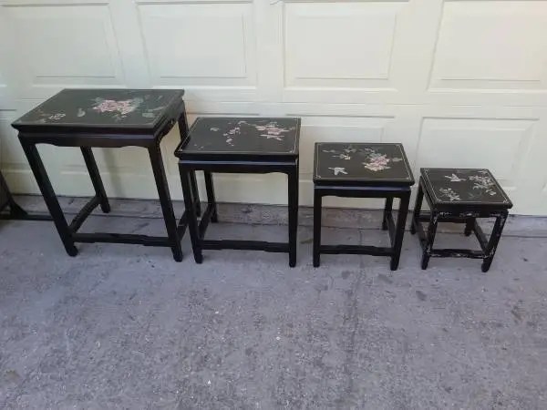 SET OF FOUR END TABLES
