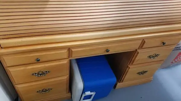 Roll Top Desk - solid wood - excellent condition - rare find