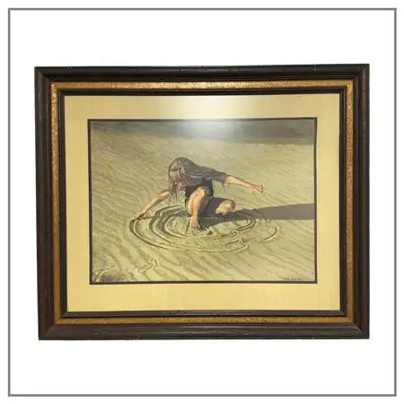 Lunda Hoyle Gill “lundy In The Sand” Limited Edition Framed Print