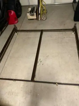 Metal bed frame king queen or full adjustable width