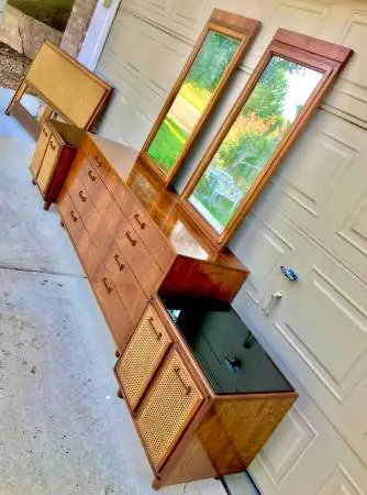 Mid Century Dresser by FOUNDERS & HAMMARY sets + much more