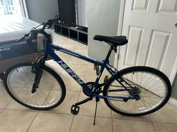 New 26” Huffy RockCreek blue bicycle