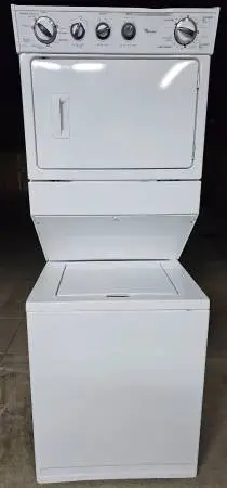 🌲 White Whirlpool 220v Stackable Washer and Dryer Laundry Centers