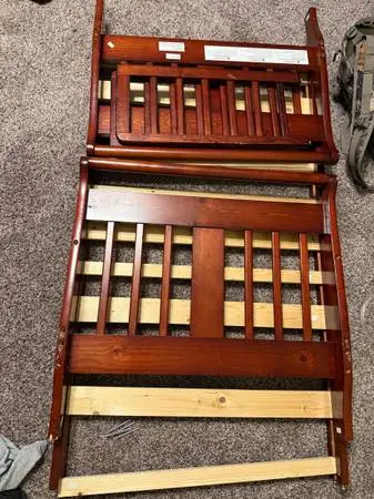 Toddler bed with mattress