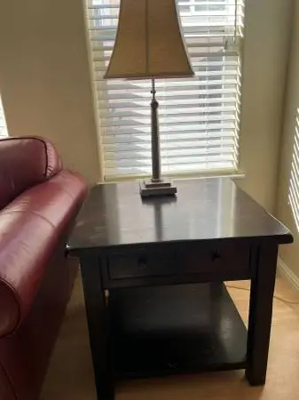 (2) End table with 2 storage drawers (pair )