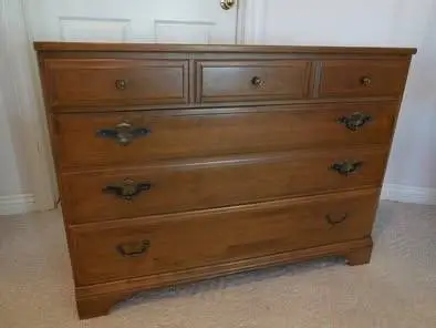KLING Colonial 3 Drawer Cabinet Solid Wood 1960s Brown Buckwheat 1 own