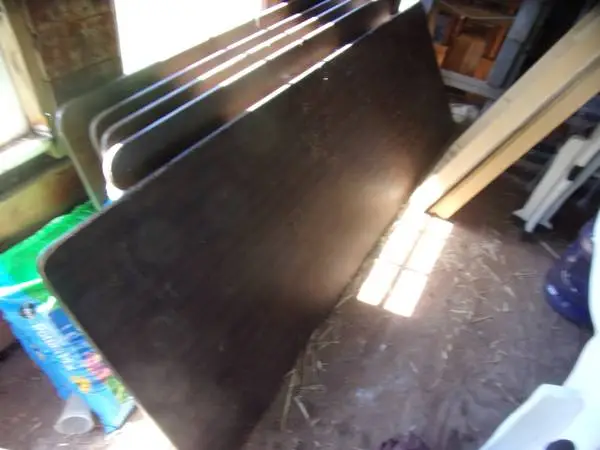 Folding wooden tables