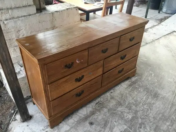 Wood Chest of Drawers 56x17, 32” tall