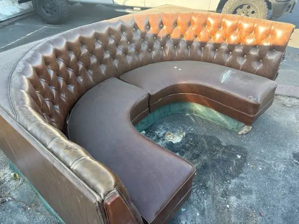 Vintage Classic Booth Seating Corner Unit OG Restaurant Style