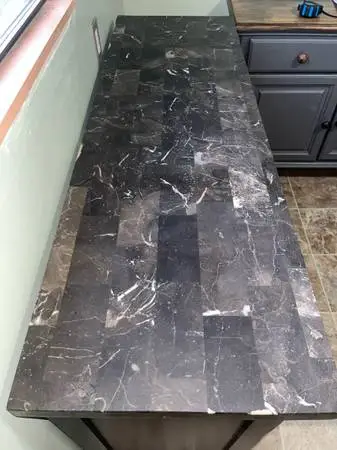 Marble or granite topped cabinet, coffee table end table