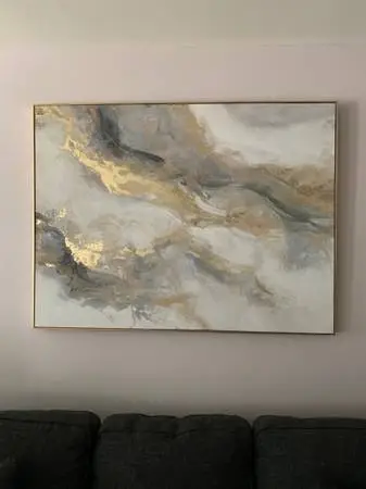 Stunning big picture with gold accents