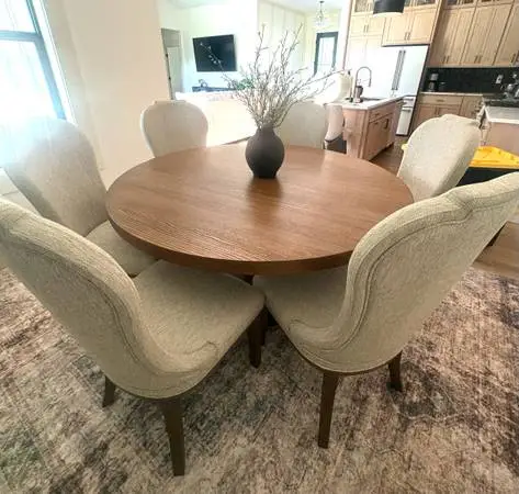 Jorlaina Round Dining Table & Jorialna Dining Chairs New from Ashley’s