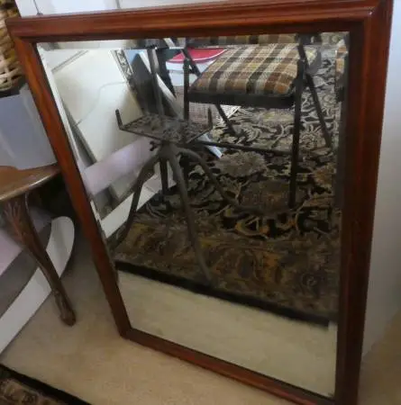 Cherry wood Framed Beveled Mirror