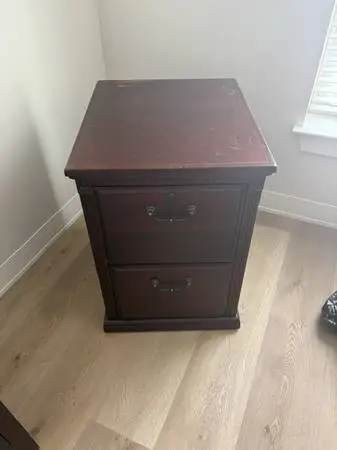 Wood 2 Drawer File Cabinet