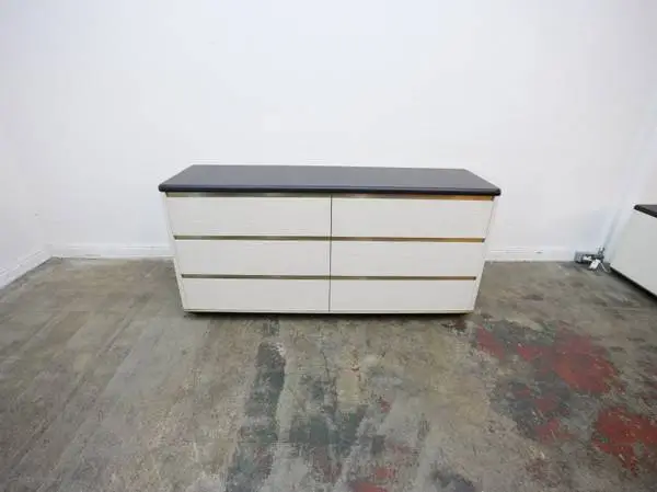 Caracole Madera Dresser Opal Ash, Modern Walnut, Brushed Gold $2,199.