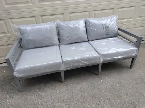 Outdoor patio deep seating couch