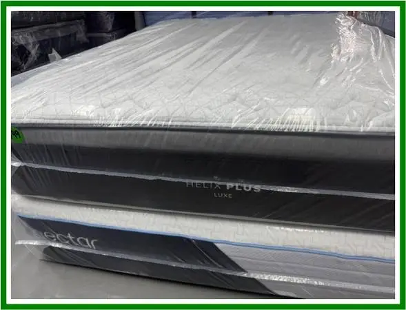 QUEEN SIZE HELIX PLUS LUXE MATTRESS & BOX SPRING BED SET