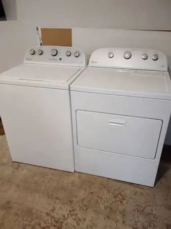 Whirlpool washer and electric dryer set delivery and installation is free