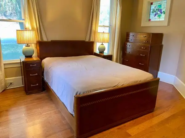 Vintage Art Deco Bed Set 4 Pieces
