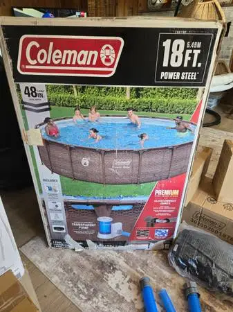 NEW COLEMAN 18 FT 48 IN SWIMMING POOL