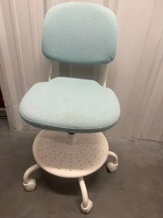 Cute Little Swivel Chair on Casters – Adjustable Height and Back
