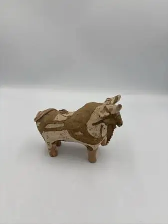 Small Peruvian Bull Vessel- 6X2.5X4.5