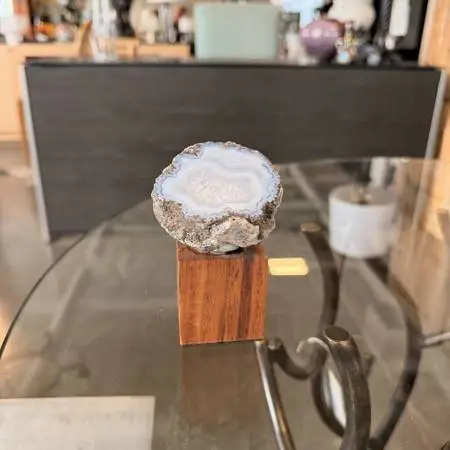 Blue Agate on Stand - 2.5X3.5H