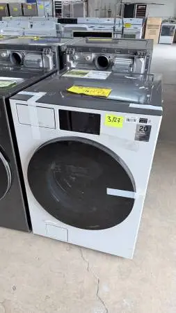 WHITE SAMSUNG BESPOKE WASHER FRONT LOAD