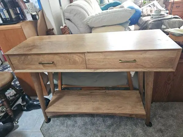 Sofa table , Desk , entry table FINISHED ON BOTH SIDES.