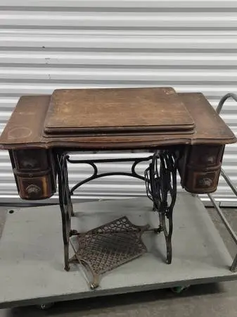 Antique Oak  Sewing Treadle Machine
