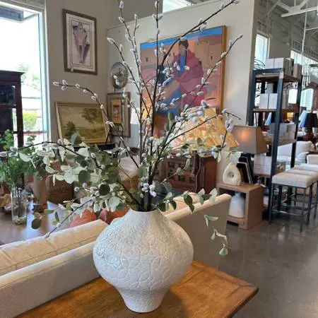 Crate & Barrel Geo Vase W/ Stems - 44X40H