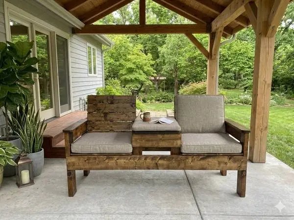 Handcrafted patio furniture