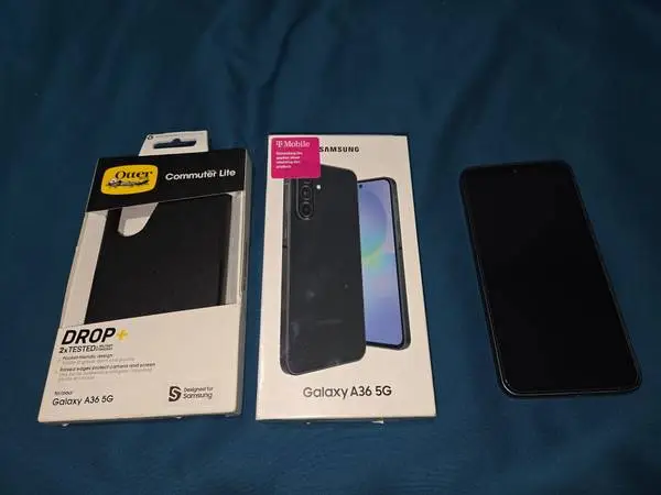 Samsung A36 & Otter Box w/ screen protector
