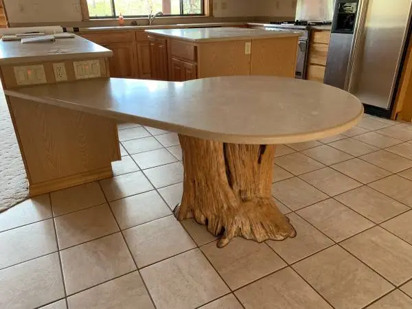 SOLID WOOD TREE TRUNK TABLE