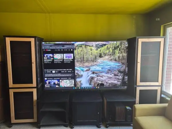 Salamander Synergy Maple AV Wall Cabinet System In Excellent Condition