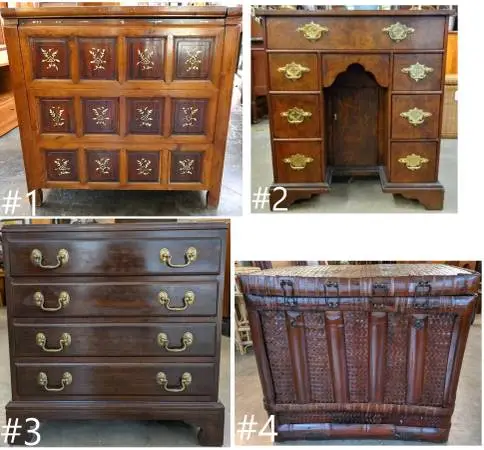 Antique Asian Chest, Blanket /Hope Chests & Entryway Accent Table from