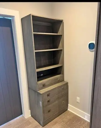 Ethan Allen Callum Bookcase with File Cabinet