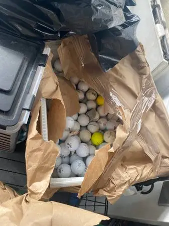 Used golf balls