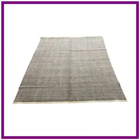 9ft X 12ft Modern Carpet Textured Wool Flatweave Area Rug
