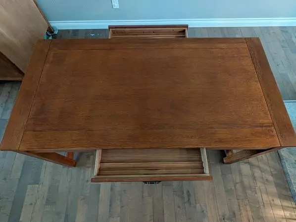 Desk and Filing Cabinet
