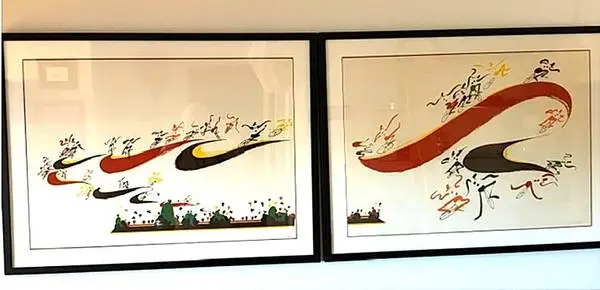 Diptych by Leo Posillico - Titled Getting Off